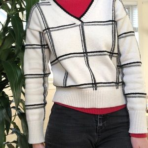 Windowpane Sweater